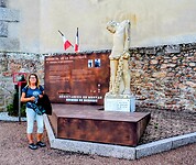 Geocache bij Memorial monument.