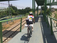 fietsbrug over treinrails