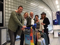 Op Schiphol aangekomen!