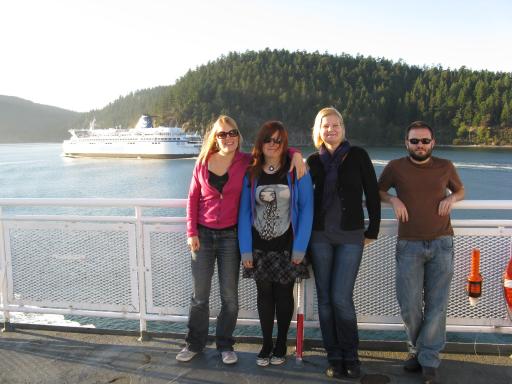Op de boot naar Vancouver