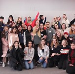 Groepsfoto met alle internationals
