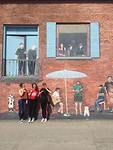 Kamloops mural met Rose en Klara