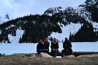 Joffre Lake met de squad