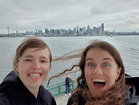 Met Rose op de ferry