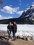 Met Rose voor Lake Louise