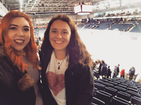 Ijshockey met Daniela