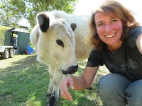 Samen met Carla, het weeskalfje