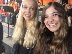 Met de duitse exchange student bij de footballgame!