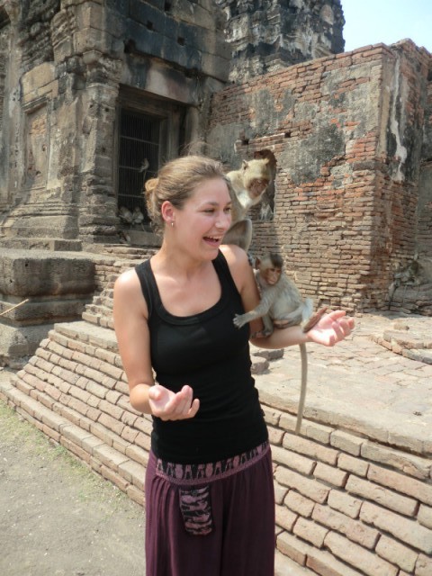 Esther met de monkeys