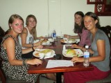 Uit eten met Steph, Emma en Sophie