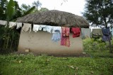 Hut met schone was in Bigodi