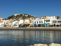 Malaga; zicht op het hotel