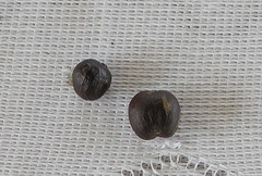 Linksboven de ronde de Ô en rechtsonder de Ø van de koffieboon