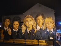 Derry girls (serie) mural