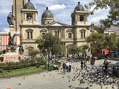 De kathedraal Plaza Murillo