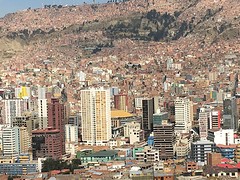 La Paz is mooi om zijn ligging