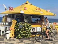 De strandtentjes op de stranden van Rio