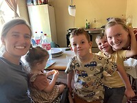 Met de kids van Sjoerd en Carolien (arts)