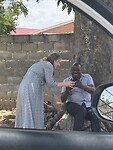 Maaike met ds Khumalo
