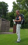 Annemarie met rugzak
