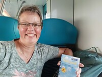 In de trein