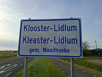 Bord gehucht Klooster Lidlum