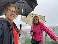 Het uitzichtpunt over de stad