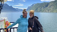 Aan boord op het fjord