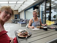 Een lekkere lunch bij het hotel