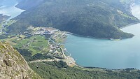 Uitzicht over het fjord