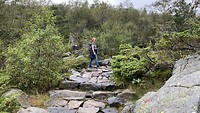 Hike, op de route