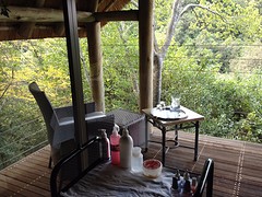 Massageruimte met terras