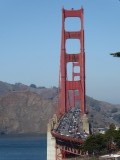 Golden Gate Bridge over de baai van San Francisco