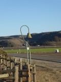 De typische straatlantaarn van El Camino Real (bij de ingang van de missiepost: La Purisima Mission)