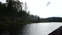 Boottochtje op de rivier Lemmenjoki - snelle deel