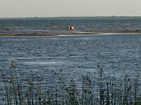 De zee is hier heel lang ondiep.