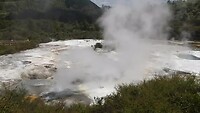 Geisers in Orakei Korako Thermal Park