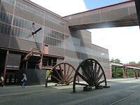 Zollverein in het Ruhrgebied: voorheen kolen- en staalfabriek, nu Unesco werelderfgoed/Ruhrmuseum