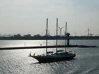 De Eendracht verwelkomt ons in Hoek van Holland