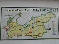 Het stratenplan van Mijas