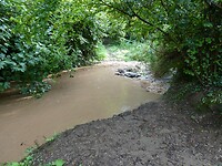 Rivier verspert de doorgang naar Sovana