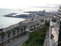 Zicht op de haven van Tarragona