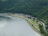 De camping bijna vanaf de Lorelei
