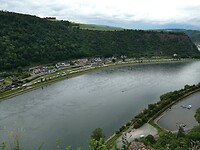 Camping aan de overkant vanaf de Lorelei