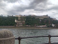 De kabelbaan van waaruit de Deutsches Eck beter te zien zal zijn.