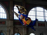 de engel in station Zürich