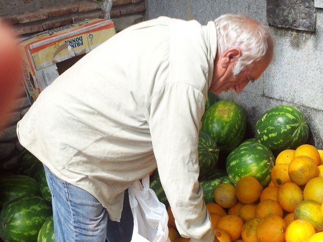 Vader van Georgi aan het werk