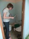 de badkamer