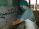 @nne aan het wassen voor OK