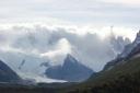 Cerro Torre, in de wolken